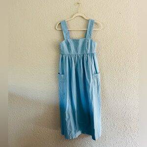 Madewell Cut-Out Empire Midi Dress NWT in Tropical Sky